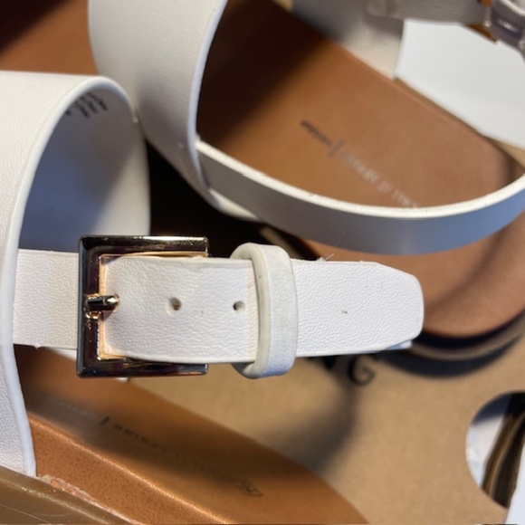 Call It Spring // Slingback Sandals // White // 100% Vegan // Size 7.5 - Picture 4 of 5